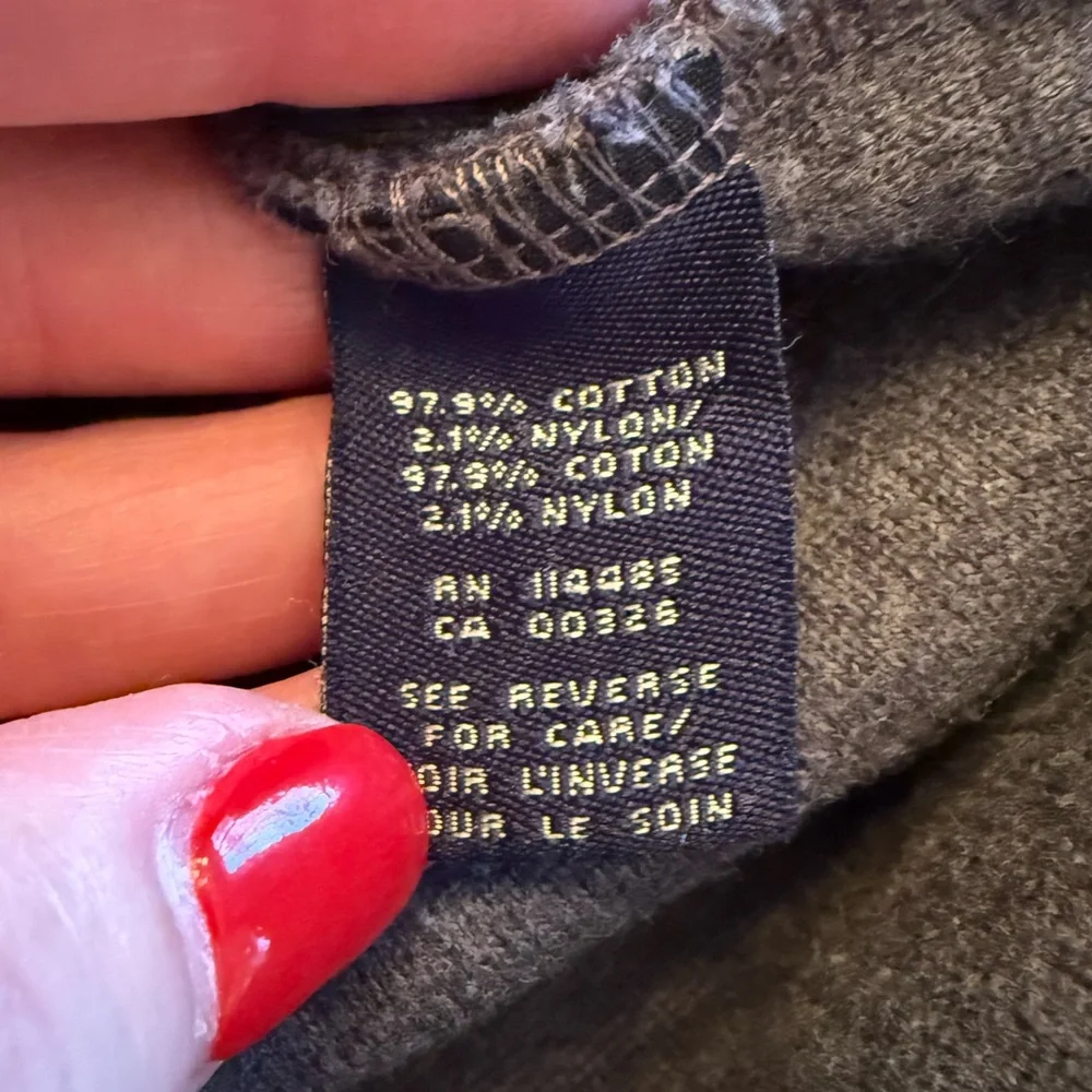 LINCS‎ DC & Co Men’s XL Gray Henley Quarter Zip Cozy Pullover